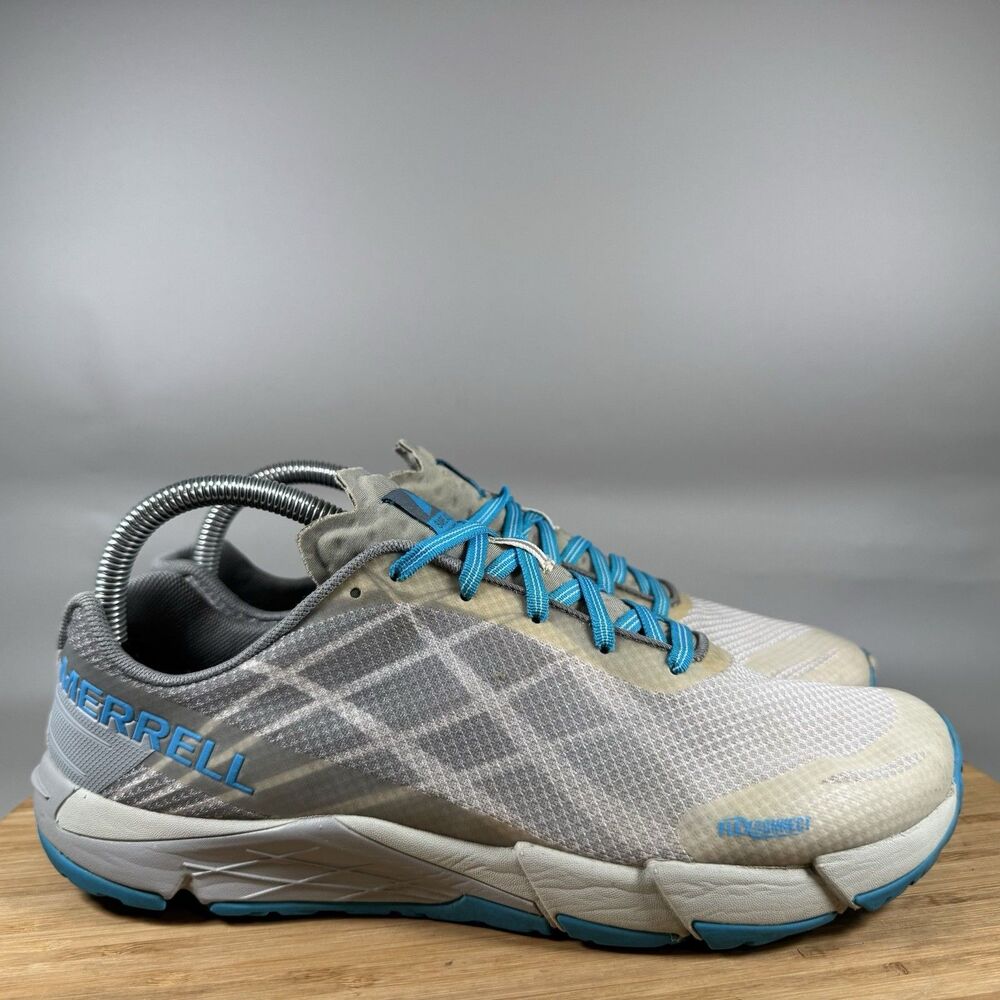 Merrell Bare Access Flex Athletic‎ Lace Up Shoe Womens Size 9 J09658 Gray Blue
